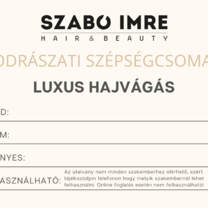 Luxus hajvágás ajándékutalvány